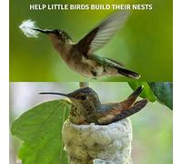 Matybobe Globe Nesters de Colibris, Boules de Nidification d'oiseaux Résistantes aux Intempéries, Idéales pour Construire des Nids d'oiseaux, 3 Pièces en Rotin (Jaune #38)