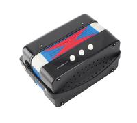 Matybobe Jouet Accordéon pour Enfants avec 2 Basses et 7 Touches, Idéal pour Apprendre la Musique Lors des Réunions de Famille Plastique Durable et coloré 18 X 10 X 18 Cm (Noire)