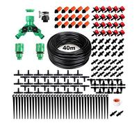 Matybobe Kit D'irrigation Goutte à Goutte, Système de -irrigation, équipement D'irrigation, 158 Pièces, Pulvérisateur D'arrosage Réglable de 131 Pieds, Goutteur à Faire Soi-même, économie