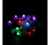 Matybobe Lampes LED en Forme de Boule, 100 Pièces/lot, Lanterne en Forme de Ballon, Décoration Fête Mariage, Couleur Changeante Rvb, Décoration Nuit Festival (Couleur)