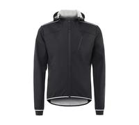 Matybobe Manteau d'hiver à Capuche en Polaire Coupe-Vent, Veste D'équitation Thermique avec Design Réfléchissant, Poignets Tricotés Respirants, fabriqué avec Un Tissu Extensible à Quatre (Taille UE