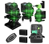 Matybobe Multifonctionnel 16 lignes niveau 3° fonction d'auto-nivellement outil de nivellement autocollant mural omnidirectionnel kit d'outils de bricolage