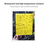 Matybobe Pièges Collants Double Face Volants, 20 Pièces, 20x25CM, Contrôle Très Efficace, Jardin de thé, Serre, Jaune (jaune-20X25cm)