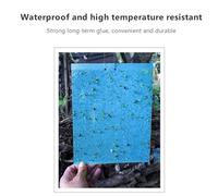 Matybobe Pièges Collants Double Face Volants, 20 Pièces, 20x25CM, Contrôle Très Efficace, Jardin de thé, Serre, Jaune (bleu-20X10cm)