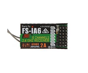 Matybobe Récepteur de télécommande 2,4 G FS iA6 6 canaux avec double antenne compatible Flysky i4 i6 i10 GT2E GT2F GT2g