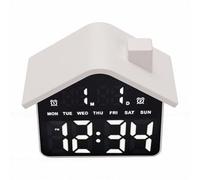Matybobe Réveil LED Compact Forme de Maison Mignon Multifonction avec
