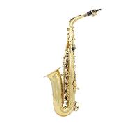 Matybobe Saxophone Alto Mib Saxophone Alto Mib en Laiton Coussinets en Cuir D'eau laqué Or Touches Flexibles Instrument à Vent avec étui de Transport Sangle de Saxop
