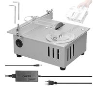 Matybobe Scie de table multifonctionnelle 96 W Scie de table électrique Petite lame de scie DIY domestique Outil de coupe réglable en hauteur Machine à travail du bois
