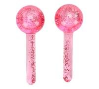 Matybobe Set de Rouleau de Glace Faciale Rose, Sphères Massage