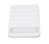 Matybobe Support de Téléphone à Ventouse en Silicone, Blanc, pour Selfie, Diffusion en Direct, Mains Libres, Support de Téléphone