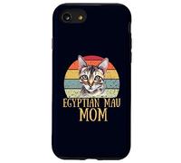 Mau égyptien Chat Maman drôle rétro Amoureux et propriétaire des Animaux Coque pour iPhone SE (2020) / 7/8