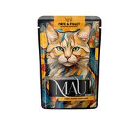 MAU Pâté et filet de dinde au beurre de cacahuète - nourriture humide pour chat 85 g