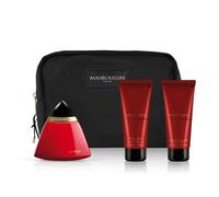 Mauboussin - Coffret Prestige 2022 In Red : Eau De Parfum 100ml, Douche Précieuse 100ml, Lait Parfumé 100ml & Trousse De Toilette