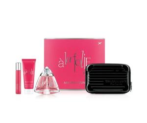 Mauboussin - Coffret Prestige A La Folie : Eau de Parfum 100ml, Lait Corps 75ml, Travel Spray 20ml & Sac Bandoulière