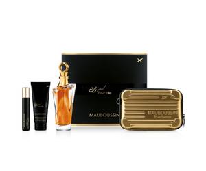 Mauboussin - Coffret Prestige Elixir Pour Elle : Eau de Parfum 100ml, Lait Corps 75ml, Travel Spray 20ml & Sac Bandoulière