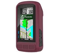 Maucoray Coque de protection compatible avec Wahoo Fitness WFCC6 ELEMNT ROAM V2 - En silicone souple - Pour vélo - GPS - Rouge vin