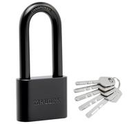 Maudex® PBE40 Cadenas Exterieur avec 5 Clés - Corps Revêtement Électrophorèse, Cylindre en Laiton | Antivol de Sécurité pour Portail, Garage, Remorque Attelée