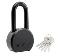 Maudex® PME65 Cadenas Extérieur avec 5 Clés - Anse 12 mm Anse Résistante aux Coupures, Grand Corps Inox Étanche | Antivol de Qualité Résistant aux Intempéries pour Portail