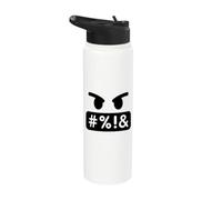 Maudit visage en colère Stainless Steel Insulated Water Bottle