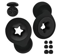 Mauepersu Bouchon d'oreille pour Dormir, Réduction de Bruit de 24dB, Protection Auditive Boules Quies pour Dormir, Concert, DJ’s, Batteurs, Festivals,Avion, Sommeil (Noir, Moyen)