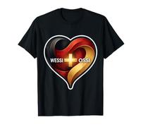 Mauerfall & Wende - Unité Allemande Wessi Ossi T-Shirt Graphique avec Valeur