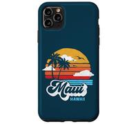 Maui Beach Hawaii Vintage Surf Throwback 80s Graphic Coque pour iPhone 11 Pro Max