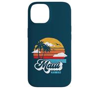 Maui Beach Hawaii Vintage Surf Throwback 80s Graphic Coque pour iPhone 14