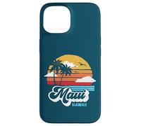 Maui Beach Hawaii Vintage Surf Throwback 80s Graphic Coque pour iPhone 15