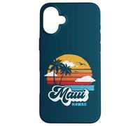 Maui Beach Hawaii Vintage Surf Throwback 80s Graphic Coque pour iPhone 16 Plus