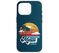 Maui Beach Hawaii Vintage Surf Throwback 80s Graphic Coque pour iPhone 16 Pro