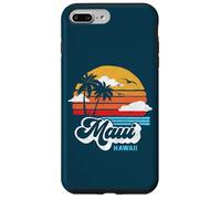 Maui Beach Hawaii Vintage Surf Throwback 80s Graphic Coque pour iPhone 7 Plus/8 Plus