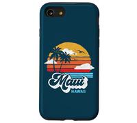 Maui Beach Hawaii Vintage Surf Throwback 80s Graphic Coque pour iPhone SE (2020) / 7/8