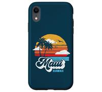 Maui Beach Hawaii Vintage Surf Throwback 80s Graphic Coque pour iPhone XR