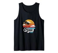 Maui Beach Hawaii Vintage Surf Throwback 80s Graphic Débardeur