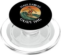 Maui Beach Hawaii Vintage Surfer - Maui Hawaii Surfing PopSockets PopGrip pour MagSafe