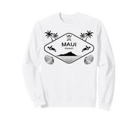 Maui Hawaï Île Tortue Marine Palmiers Cadeau Sweatshirt