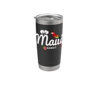 Maui Hawaï Perroquet Ara Vintage Pride Hawaiian Souvenir Gobelet isotherme en acier inoxydable double paroi