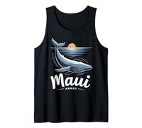 Maui Hawaii Souvenir d'observation des Baleines à Bosse Noir Débardeur