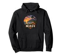 Maui Hawaii Sunset Beach Volcan Art Design Sweat à Capuche