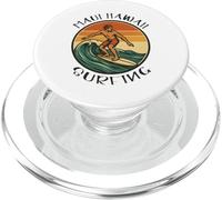Maui Hawaii Surfing - Maui Beach Hawaii Vintage Surfer PopSockets PopGrip pour MagSafe