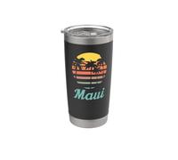 Maui Hawaii Vintage Sunset Gobelet isotherme en acier inoxydable double paroi