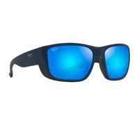 Maui Jim - Amberjack Bleu Marine Foncé Mat Blue Hawaii Mineral Superthin - Lunettes de soleil