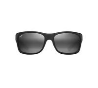 Maui Jim Ano NUI Lunettes de Soleil, Noir Mat, 63-18-130 Mixte