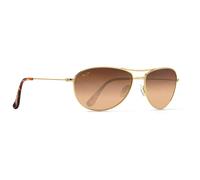 Maui Jim Lunettes de soleil MJ0245S 003 Baby Beach Titane Or bronze Pilote Unisexe