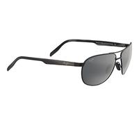 Maui Jim Grey Castles Gafas, Matte Black, 62-15-140 Unisex Adulto