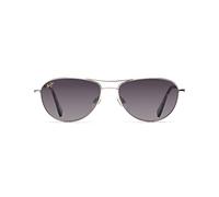 Maui Jim, SUNGLASSES MJ0245S Baby Beach, Silver, 57-15-135, Teardrop