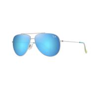 Maui Jim - Hauoli Argent Brillant Bleus Verts Bleu Hawaï MauiPure - Lunettes de soleil