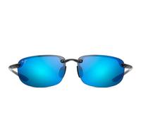 Maui Jim – Lunettes de soleil Hookipa MJ0407S – Gris fumé Bleu Hawaï – Polarisées – 64 mm