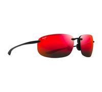 Maui Jim - Ho'okipa Xlarge Noir Mat Hawaii Lava MauiPure - Lunettes de soleil
