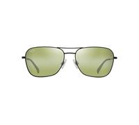 Maui Jim MJ0675S Sunglasses, Matte Black Varnish, 58-16-145 Unisex